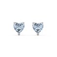 thumbnail image 1 of Heart Birthstone Stud Earrings, 1 of 4
