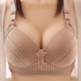 thumbnail image 1 of UPPADA Winter Clearance Full Coverage Plus Size Bra Convenient Front Button Bras Cool Liftup Bra Super Gather Wireless Push-Up Bra Lifting Bras Breathable Underwear Bra, 1 of 6