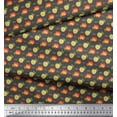thumbnail image 3 of Soimoi Gray Poly Georgette Fabric Text & Fruits Fabric Prints by Yard 52 Inch Wide, 3 of 6