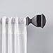 thumbnail image 3 of Exclusive Home Curtains Napoleon 1" Curtain Rod and Finial Set, 36"-72", Matte Black, 3 of 4
