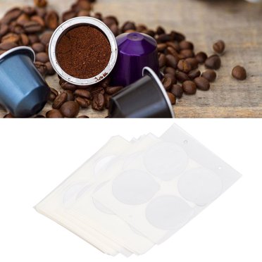 Aluminum Foil Coffee Pod Seals, Sticker Covers for Refillable,  Capsules with High Temperature Resistance, Suitable for Home and Coffee Shop Use
