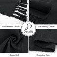 thumbnail image 3 of Seavish Black 2'W x 6'L Kitchen Runner Rug, Machine Washable, Cotton Hand Woven Reversible Farmhouse Low-Pile Entryway Rug for Laundry Room Bedroom Bathroom Foyer Living Room, 3 of 7