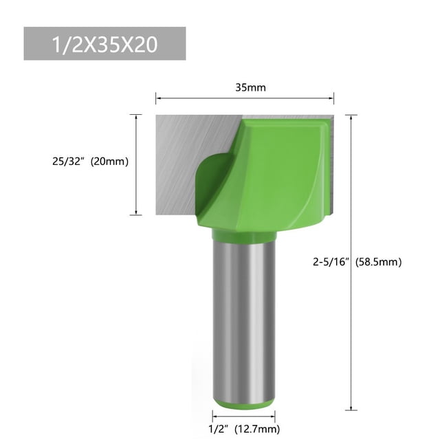 1 Pce Fraise de Nettoyage de Tige de 12,7 mm pour Débroussailleuse Gravure Menuiserie
