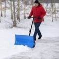 thumbnail image 3 of CazToi 29" Wheeled Snow Shovel Heavy Duty Wide Pusher with Adjustable Handle for Driveway Pavement, 3 of 8