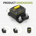 thumbnail image 2 of EIMELI30 Ampères Disjoncteur Marin 12V-48V DC Réinitialisation Manuelle & Interrupteurs de Remplacement Automobile avec Protection contre les Surcharges Étanche pour Bateau Voiture RV Camion ATV, 2 of 6