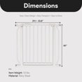 thumbnail image 4 of BalanceFrom Easy Walk-Thru Baby Safety Gate for 29.1”-33.8” Opening, 30” Tall, White, 4 of 12