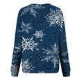 thumbnail image 5 of EGNMCR Chandail en Molleton de Noël Mode Femme Imprimé Col Rond Chandail Manches Longues Blouse Confortable Chandail en Molleton, 5 of 5