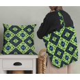 thumbnail image 5 of Soimoi Green Cotton Cambric Fabric Check & Geometric Print Fabric by the Yard 42 Inch Wide, 5 of 5