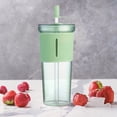 thumbnail image 3 of Gobelet en Verre et Bouteille pour 700 ml, Gobelet de Voyage Isolé à Double Paroi avec Couvercle et Paille, Porte-Boisson Transparent Réutilisable pour Usage Quotidien, 3 of 3