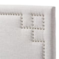 thumbnail image 4 of Bowery Hill Modern Upholstered Twin Headboard in Grayish Beige, 4 of 4