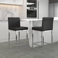 thumbnail image 4 of Set of 2 Modern Counter Stools, Black, 4 of 7