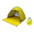 thumbnail image 2 of Beach Tent with 6 Tent Stakes Windproof UPF 50 Beach Sunshade Sun Protection Yellow XL, 2 of 9