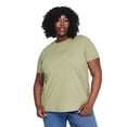 thumbnail image 1 of Lane Bryant Women's Plus Crew-Neck T-Shirt, 1 of 6