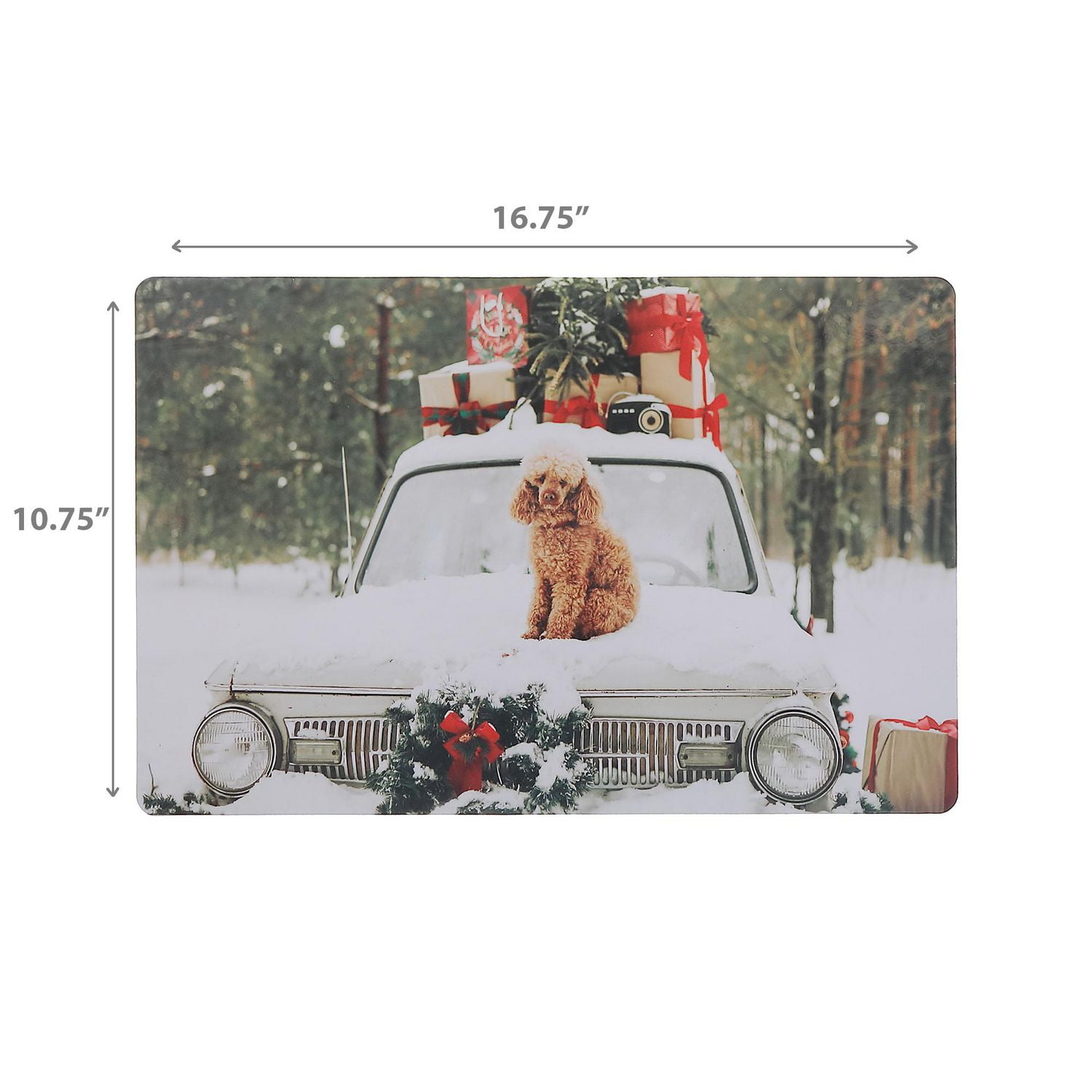 Set De Table En Plastique Chiot - Lot De 12