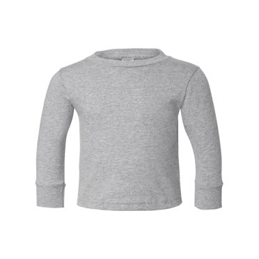 RABBIT SKINS T-Shirt à Manches Longues en Jersey 100 % Coton pour Tout-Petit 3311, 3T, Chiné