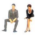 thumbnail image 1 of maskred 1/64 Figurines Peintes Résine Petites Personnes Jouets Modèle Personnage en Résine Noir, 1 of 1