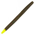 thumbnail image 2 of Reaction Tackle Wacky Worms / Soft Plastic Worm Stick Baits Green Pumpkin Chartruese Tip, 2 of 7