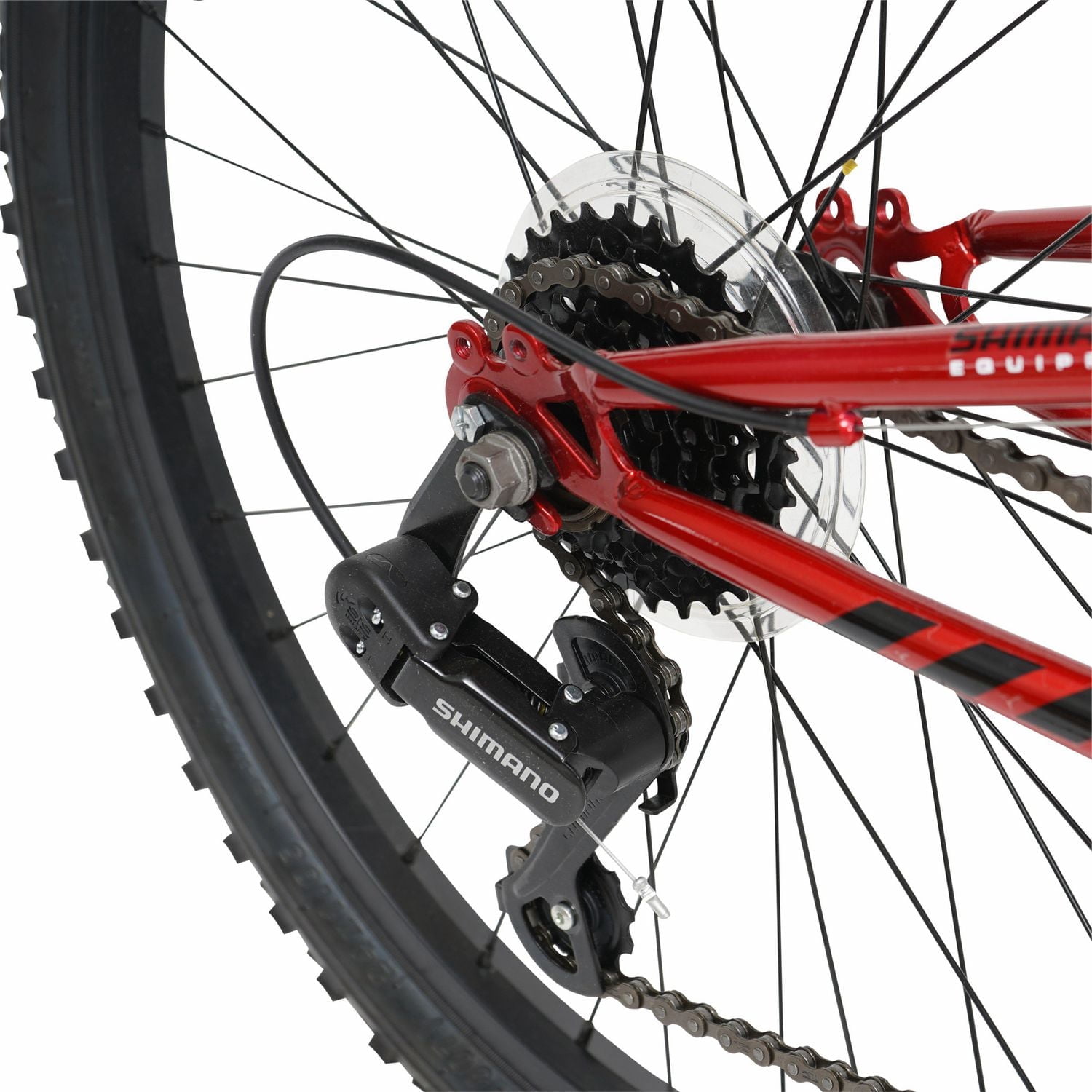 Hyper Bicycles 24” Shocker Mountain Bike, Youth Ages 13+, Red