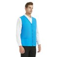 thumbnail image 4 of TOPTIE Adult Volunteer Work Vest Event Supermarket Apron Vests - Light Blue, 4 of 8