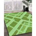 thumbnail image 3 of Ahgly Company Tapis d'Intérieur Lavable en Machine Carré Transitionnel Vert Lime Foncé, 3 Pieds Carré, 3 of 7