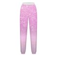 thumbnail image 5 of Pants for Women, Women Fashion Color Blocked Printed Drawstring Pants, 5 of 5