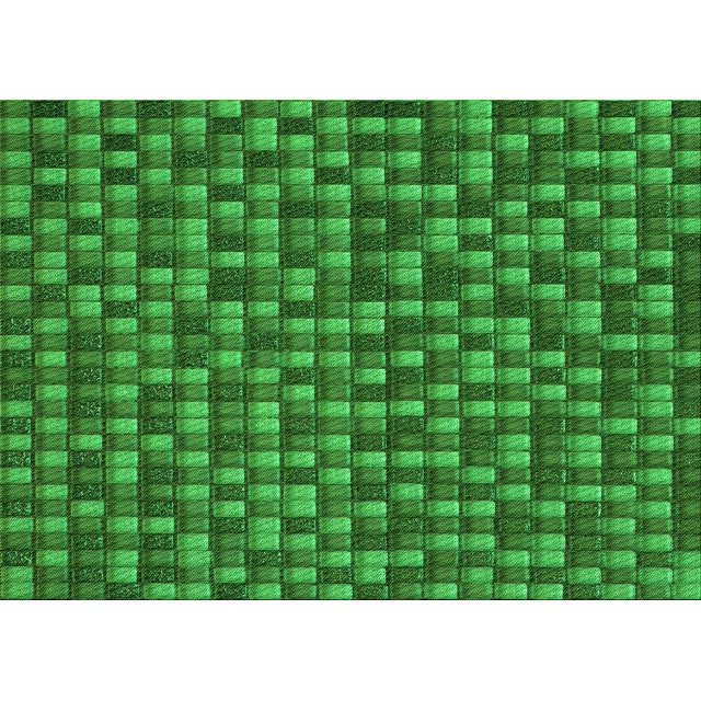 Ahgly Company Machine Washable Indoor Rectangle Transitional Deep Emerald Green Area Rugs, 5' x 7'
