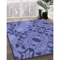 thumbnail image 3 of Ahgly Company Tapis d'Intérieur Lavable en Machine Carré Transitionnel Bleu Ciel, 4 Pieds Carré, 3 of 7