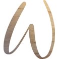 thumbnail image 1 of Unpainted Wood Letter W Craft, Paintable 12'' Tall Wood Alphabet Letter, DIY Nicholia Script Font, 1 of 3