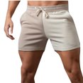 thumbnail image 1 of Mens Shorts Mens Casual Solid Color Casual Drawstring Pockets Elastic Sports Shorts, 1 of 7