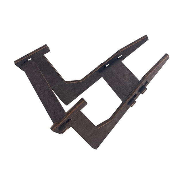 Maoww Support pour Photo, Chevalets Décoratifs de Table pour Plateau, Oeuvres d'Art, Rond, Thé, 4,5 Po, Brun, 8 Po
