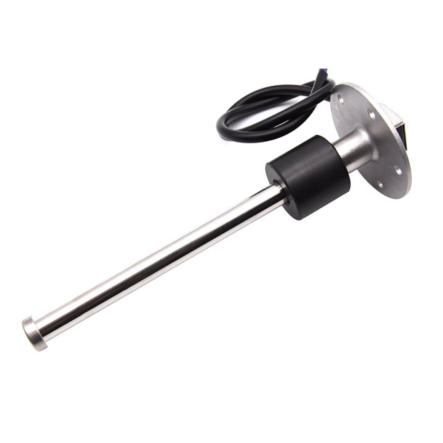 100-600MM Stainless Steel Fuel Level Sensor 0-190ohm 52MM Fuel Level Gauge With Red Backlight For Marine Boat Car Oil Tank ,High Sensitivity & Precision