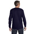 thumbnail image 2 of Jerzees T-Shirt à Manches Longues pour Hommes DRI-POWER Active à Col Ras du Cou, L, J Bleu Marine, 2 of 3