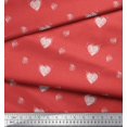 thumbnail image 2 of Soimoi Orange Rayon Fabric Heart & Dots Print Sewing Fabric Yard 56 Inch Wide, 2 of 5