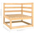 thumbnail image 4 of vidaXL 8 Piece Garden Lounge Set Solid Pinewood, 4 of 5