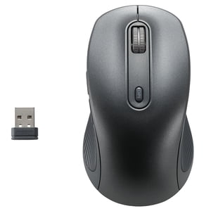 Onn. 6-Button Ergonomic Wireless Mouse - Grey