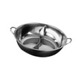 thumbnail image 4 of Siruishop Stainless Steel Hot Pot with Divider Double Flavor for Home Family Gathering S, 4 of 8