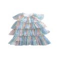 thumbnail image 1 of Robe d'Été Sans Manches pour Filles Princess, Imprimé Étoile Arc-en-Ciel, Robe à Étages Colorée, 5-6 Ans, 1 of 9