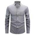 thumbnail image 2 of Ceisia Chemise-Veste pour Homme Décontractée Mode en Denim à Revers Boutonnée Cadeau à Manches Longues avec Poche, 2 of 6