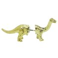 thumbnail image 1 of Latest Fashion Cute 3D Dinosaur Pierced Stud Earring (Golden), 1 of 4