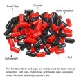 thumbnail image 4 of Unique Bargains 100pcs Rubber End Caps Cover Assortment 6mm Screw Thread Protector for Screw Bolt Black Red, 4 of 5