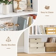 thumbnail image 3 of Homfa 6 Tier Tall Bookshelf and Bookcase, Wooden Bookcase Display Shelf for Living Room Home Office Library Storage, White, 3 of 8