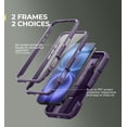 thumbnail image 4 of Dexnor for iPhone 16 Case with Slide Camera Cover & Adjustable Kickstand & Built-in Screen Protector,Compatible with MagSafe Shockproof Bumper Cases Heavy-Duty Magnetic Protective Cover, Purple, 4 of 7