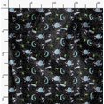 thumbnail image 2 of Soimoi Black Rayon Fabric Moon & Stars Galaxy Print Fabric by Yard 42 Inch Wide, 2 of 6