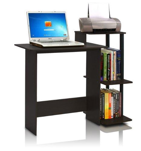 Furinno 11192EX/BK Efficient Home Laptop Notebook Computer Desk, Espresso/Black