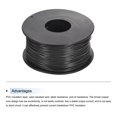 thumbnail image 3 of Uxcell 30AWG Stranded Wire Hookup 50M/164ft Black, Electrical Wire UL1007 Spool, 3 of 6