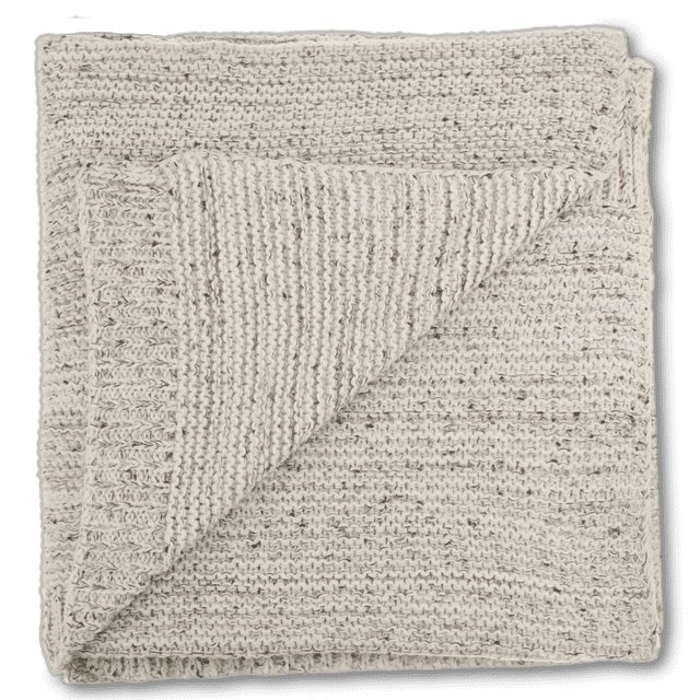 Bouclair Jeté Moucheté en Chenille Baxter Blanc 60 X 50 Po (152,4 X 127 cm)