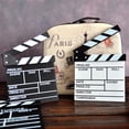 thumbnail image 2 of relayinert Director Film Clapboard Action Scene Clapper Board Wooden Movie Film Clap Slate, L, Black, 2 of 7
