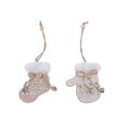 thumbnail image 1 of Christmas Mitt Boot Wooden Ornament  - Set of 6, 1 of 3