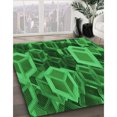 thumbnail image 3 of Ahgly Tapis Rectangulaire Lavable en Machine Intérieur Vert Émeraude Profond, 2 Pieds x 4 Pieds, 3 of 7