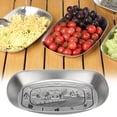 thumbnail image 3 of Outdoor Vintage Dining American Tinplate Fruit Tray Camping Tableware Snack Cake Barbecue Tableware Embossed Tinplate/ Home Essentials, 3 of 9